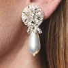 Women Sachin & Babi Earrings-Elisha Earrings-Crystals/Pearl Clear/Pearl