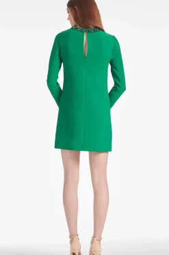 Women Sachin & Babi Dresses-Embellished Lily Dress Cadmium Green