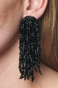 Women Sachin & Babi Earrings-Fountain Earrings-Faceted Beads