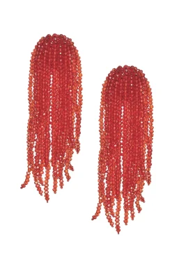 Women Sachin & Babi Earrings-Fountain Earrings-Faceted Beads