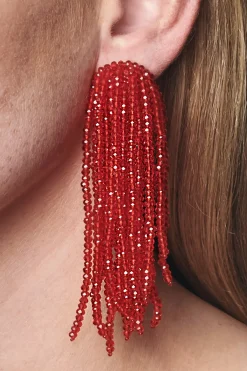 Women Sachin & Babi Earrings-Fountain Earrings-Faceted Beads