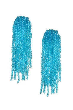 Women Sachin & Babi Earrings-Fountain Earrings-Faceted Beads