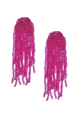 Women Sachin & Babi Earrings-Fountain Earrings-Faceted Beads