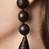 Women Sachin & Babi Earrings-Frida Earrings-Wood Robles Wood & Metallic Bronze