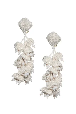 Women Sachin & Babi Earrings-Grapes Earrings-Smooth Beads