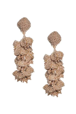 Women Sachin & Babi Earrings-Grapes Earrings-Smooth Beads