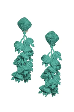 Women Sachin & Babi Earrings-Grapes Earrings-Smooth Beads