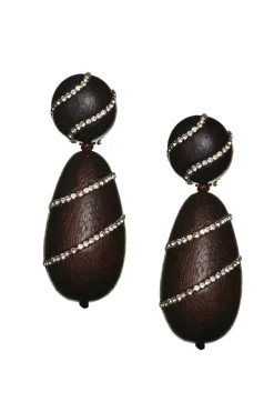 Women Sachin & Babi Earrings-Hudson Earrings-Wood/Crystals