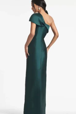 Women Sachin & Babi Gowns-Ines Gown Forest Green