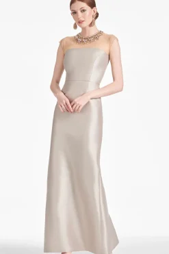 Women Sachin & Babi Gowns-Irina Gown Frosty Pewter