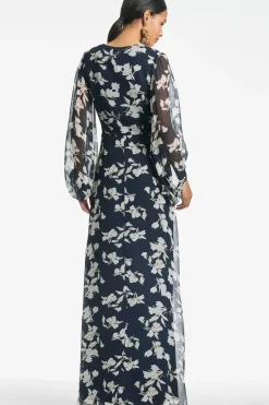 Women Sachin & Babi Gowns-Jenny Gown Navy Venetia Petal