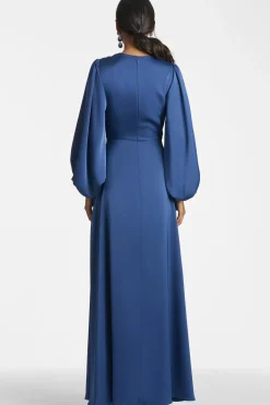 Women Sachin & Babi Gowns-Jenny Gown Washed Indigo