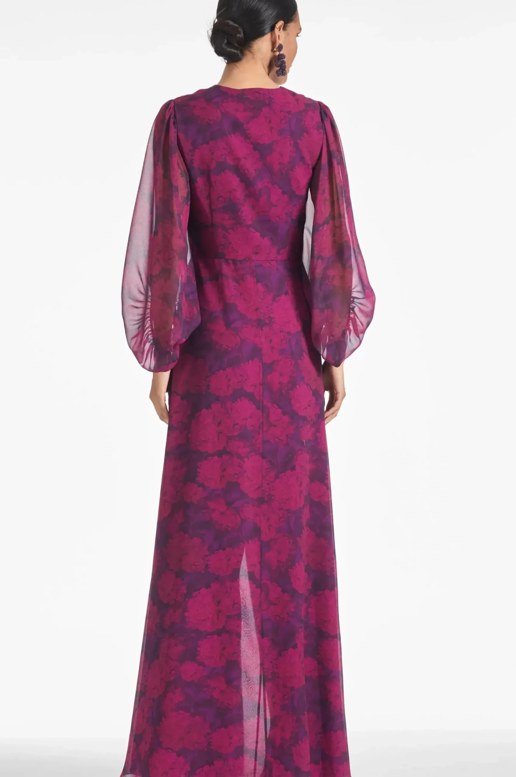 Women Sachin & Babi Gowns-Jenny Gown Magenta Bloom