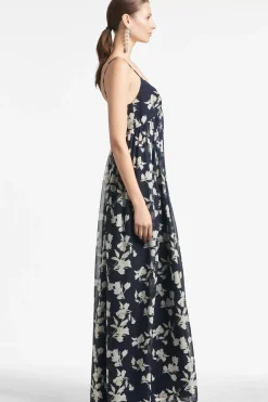 Women Sachin & Babi Gowns-Jessica Gown Navy Venetia Petal