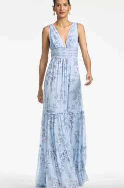 Women Sachin & Babi Gowns-Justine Gown Iced Narcissus