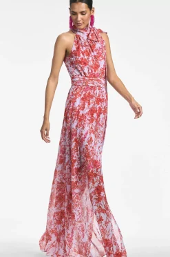 Women Sachin & Babi Gowns-Kayla Gown Amaranths Spray