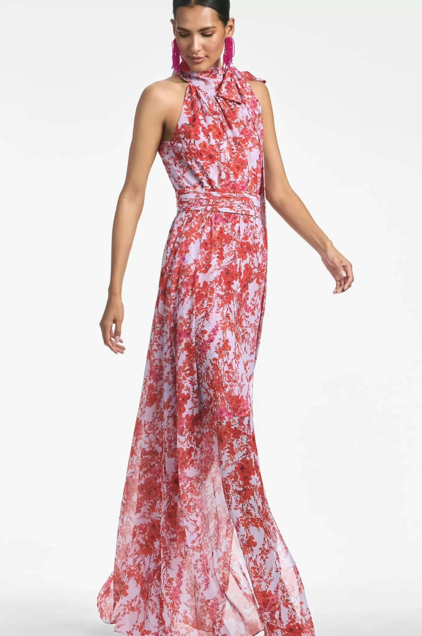 Women Sachin & Babi Gowns-Kayla Gown Amaranths Spray