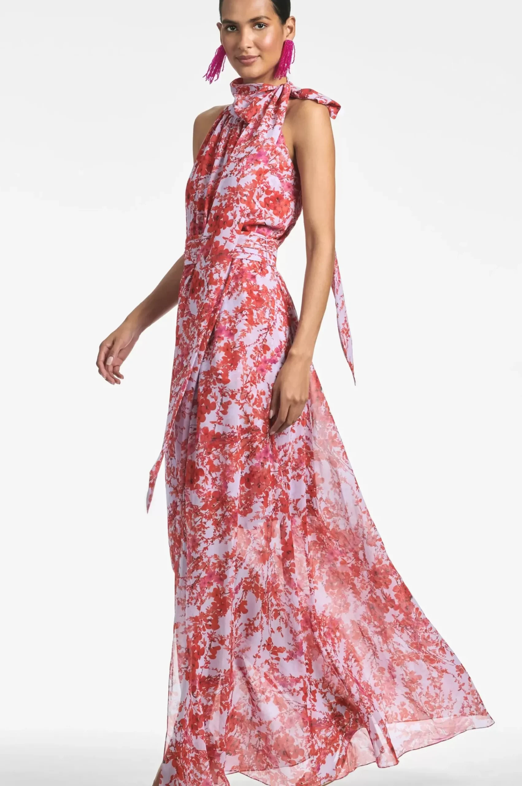 Women Sachin & Babi Gowns-Kayla Gown Amaranths Spray