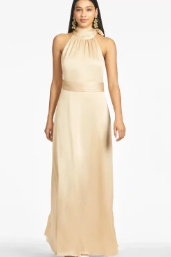 Women Sachin & Babi Gowns-Kayla Gown Champagne