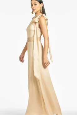 Women Sachin & Babi Gowns-Kayla Gown Champagne
