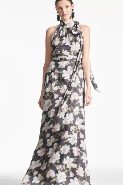 Women Sachin & Babi Gowns-Kayla Gown Ebony Garden