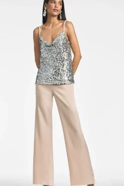 Women Sachin & Babi Tops & Blouses-Leta Top Silver