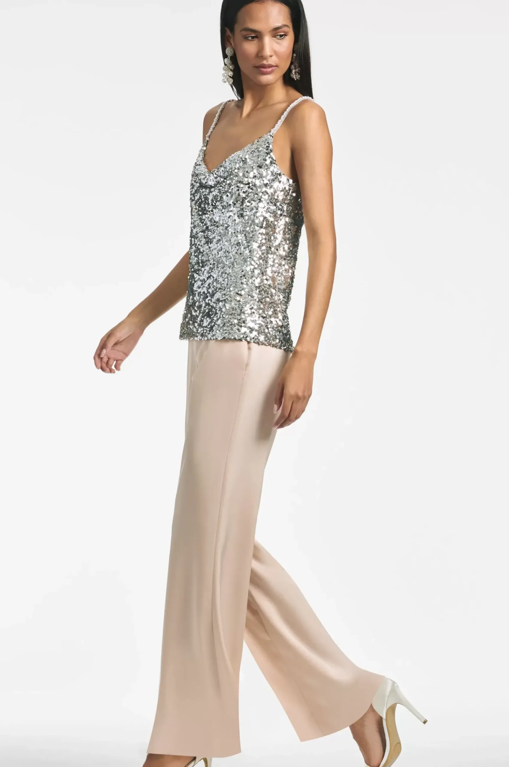 Women Sachin & Babi Tops & Blouses-Leta Top Silver