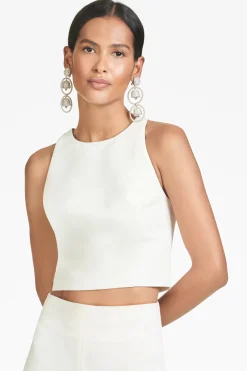 Women Sachin & Babi Tops & Blouses-Lexie Top Faille Ivory