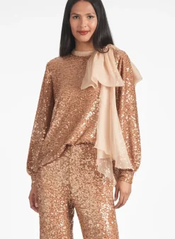 Women Sachin & Babi Matching Sets-Marlena Top Honey