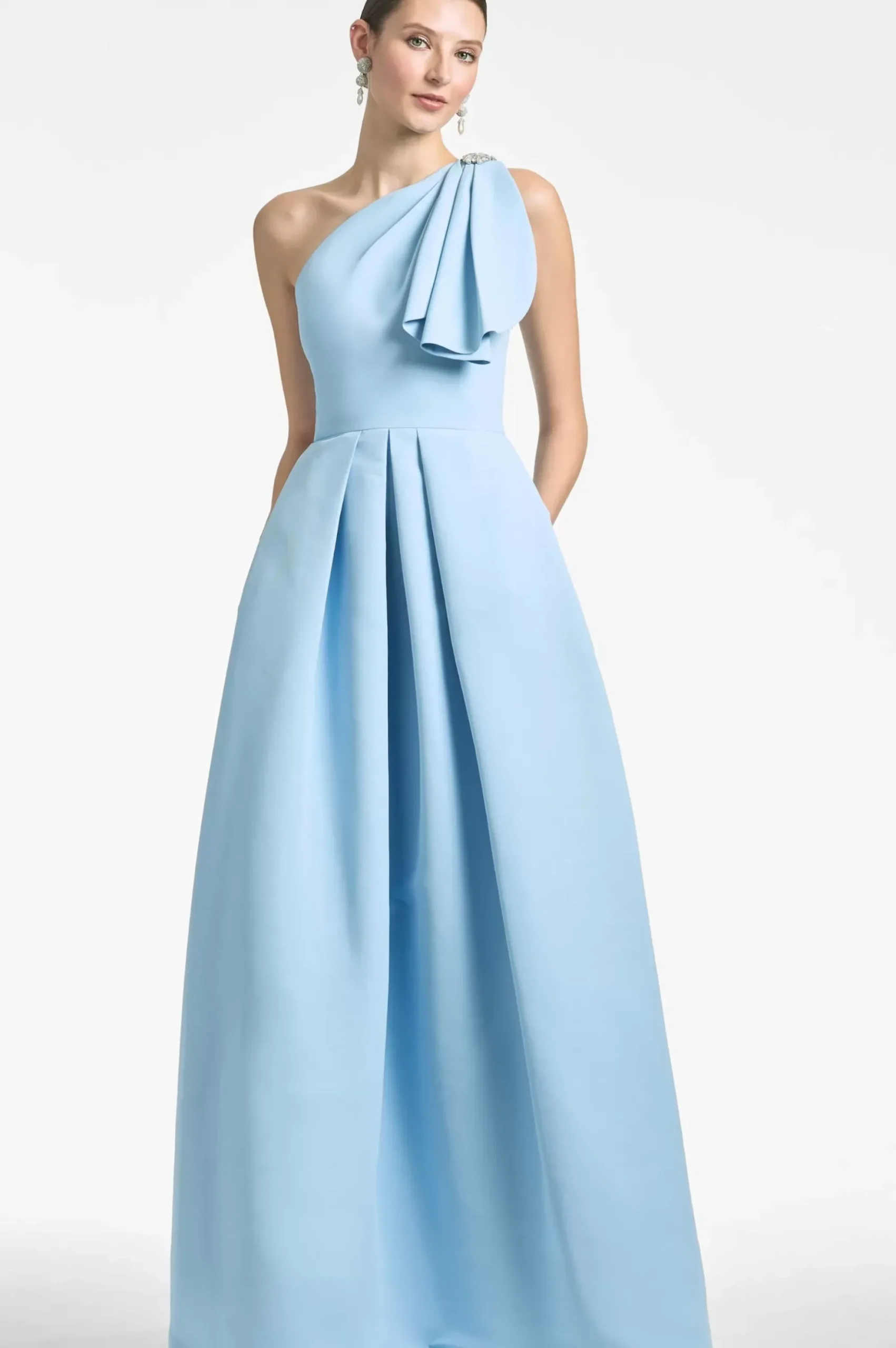 Women Sachin & Babi Gowns-Martina Gown Sky