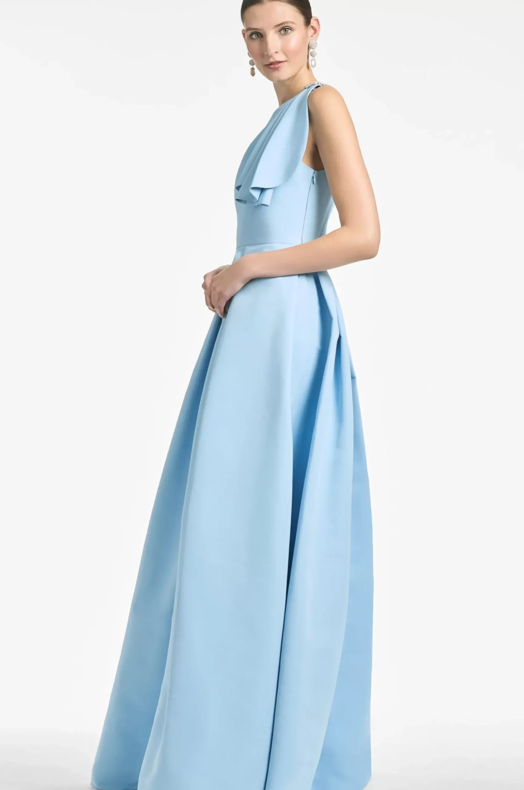 Women Sachin & Babi Gowns-Martina Gown Sky