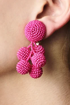 Women Sachin & Babi Earrings-Mini Coconuts Earrings-Smooth Beads