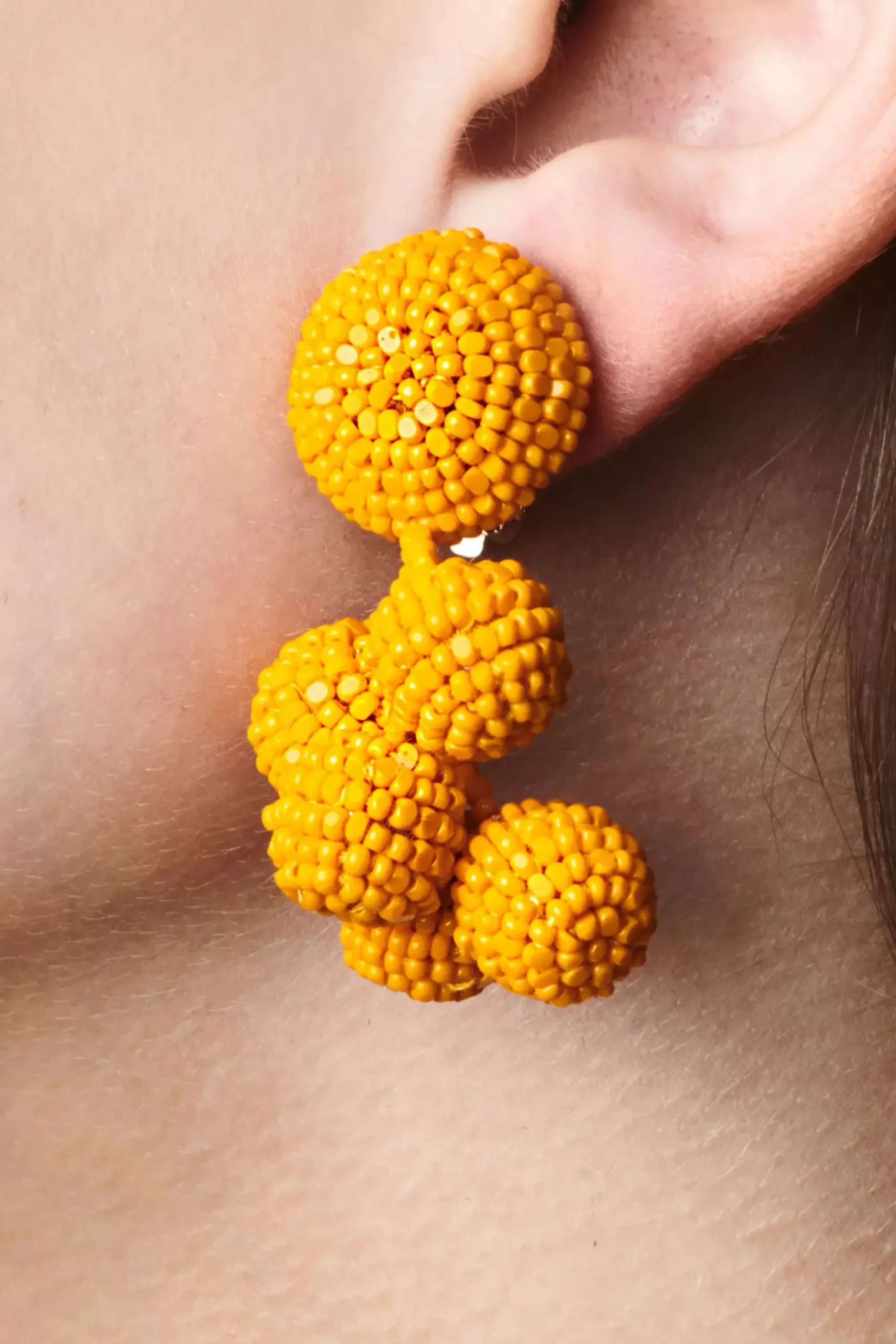 Women Sachin & Babi Earrings-Mini Coconuts Earrings-Smooth Beads