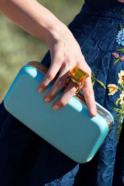 Women Sachin & Babi Bag-On The Rocks Clutch Swiss Blue