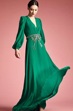 Women Sachin & Babi Gowns-Ramsey Gown Malachite