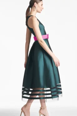 Women Sachin & Babi Dresses-Rani Dress Forest Green