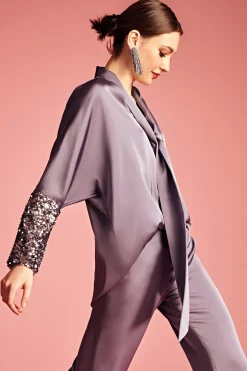 Women Sachin & Babi Matching Sets-Reid Top Cool Grey