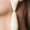 Women Sachin & Babi Earrings-Rhea Earrings-Smooth Beads Ivory