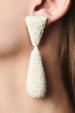 Women Sachin & Babi Earrings-Rhea Earrings-Smooth Beads Ivory
