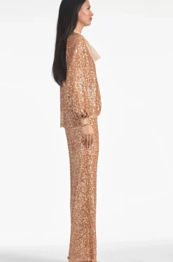 Women Sachin & Babi Matching Sets-Sequin Bri Pant Honey