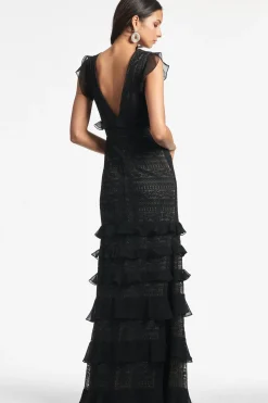 Women Sachin & Babi Gowns-Serafina Gown Black