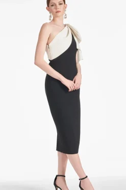 Women Sachin & Babi Dresses-Shane Dress Ivory/Black