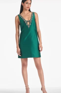 Women Sachin & Babi Dresses-Sylvie Dress Emerald