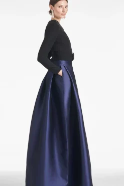Women Sachin & Babi Gowns-Victoria Gown Black/Navy