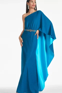 Women Sachin & Babi Gowns-Zahara Gown Topaz/Tourmaline