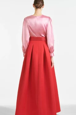 Women Sachin & Babi Gowns-Zoe Gown Rose/Cherry Red