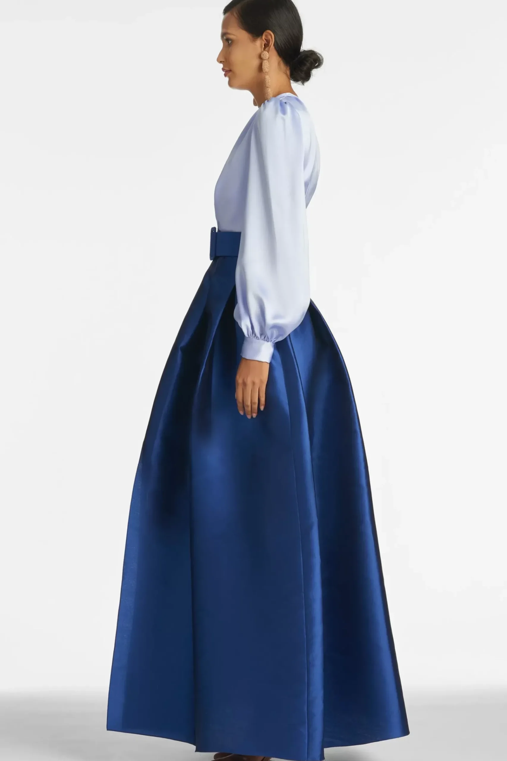 Women Sachin & Babi Gowns-Zoe Gown Periwinkle & Eclipse