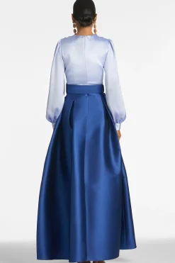 Women Sachin & Babi Gowns-Zoe Gown Periwinkle & Eclipse